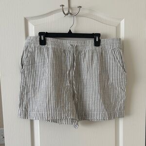 Striped Gray Women's Shorts